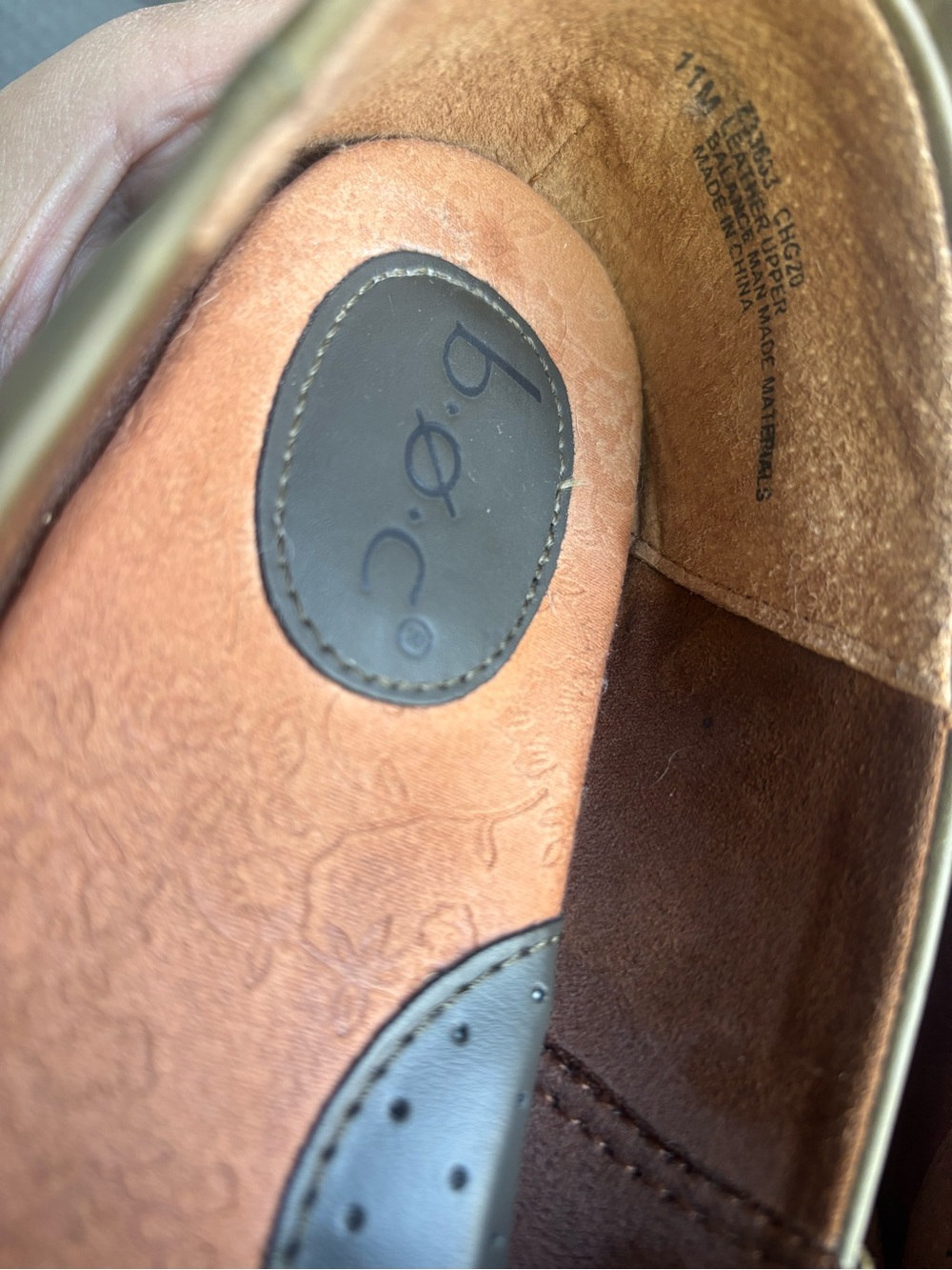 b.o.c. Olive Slip-On Leather Loafers - Picture 2 of 8